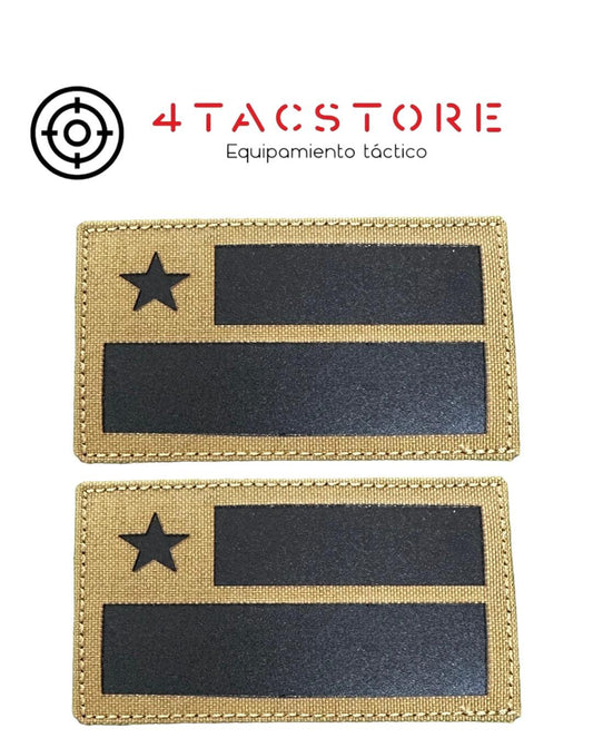 Bandera corte laser ocre