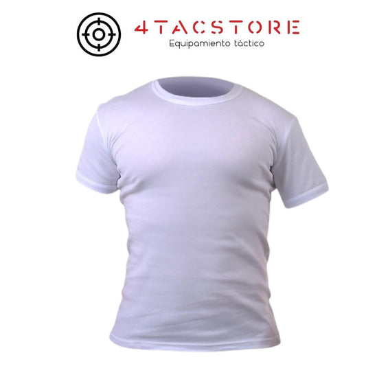 Camiseta Manga Corta de Algodón - Blanca