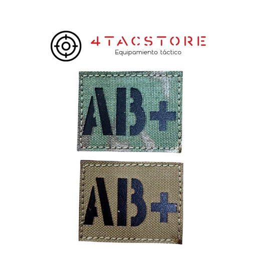 Parche CORTE LASER grupo sanguineo AB+