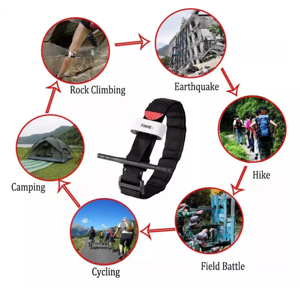 Torniquete Tactico Airsoft Camping kit De Primeros Auxilios