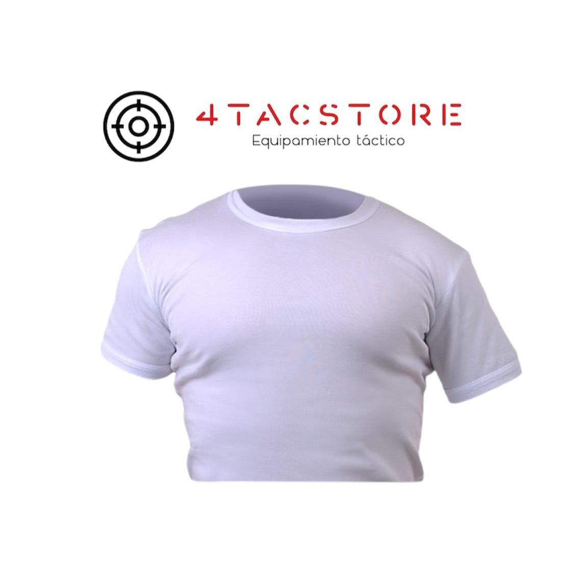 Camiseta Manga Corta de Algodón - Blanca
