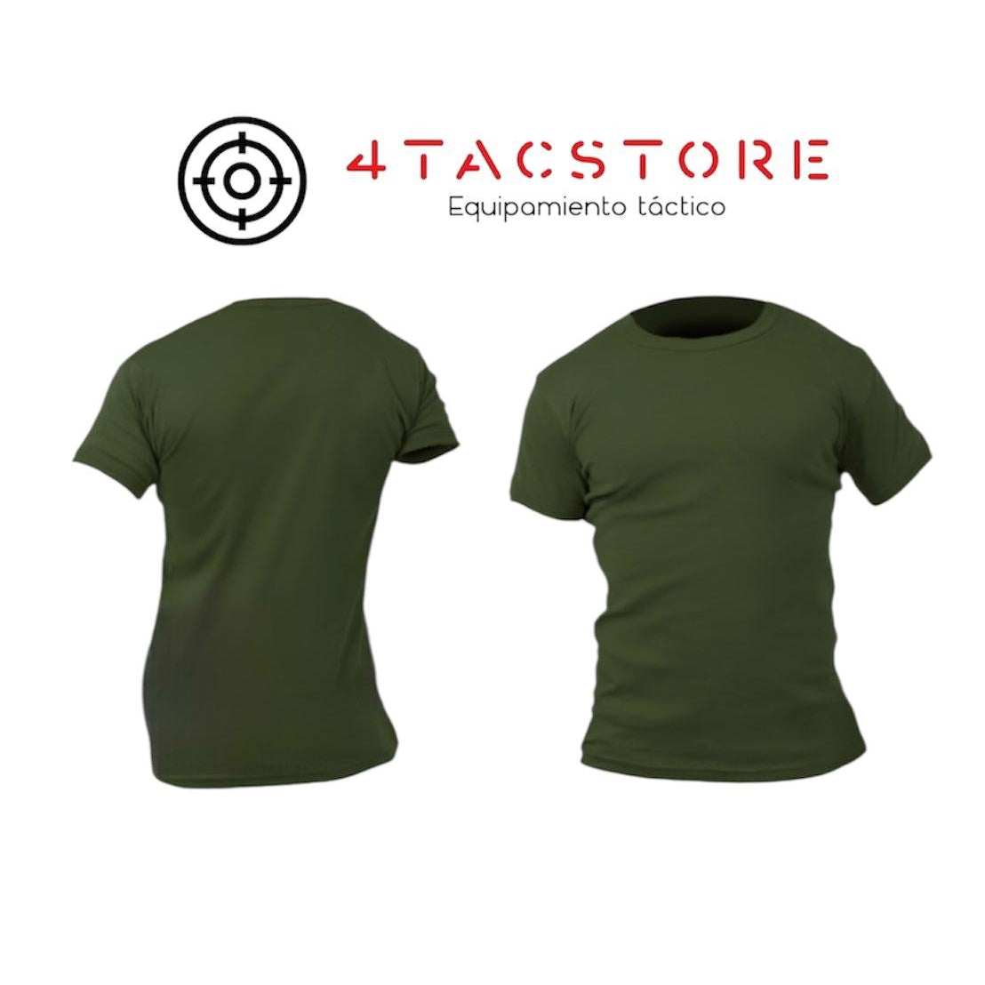 Camiseta Manga Corta de Algodón - Verde