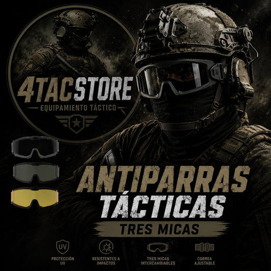 Antiparras tacticas tres micas