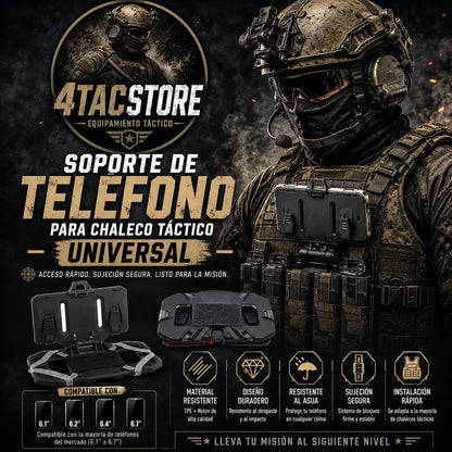 Soporte de telefono para chaleco Soporte tactico universal