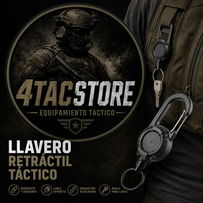 Llavero retractil tactico