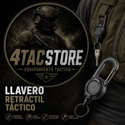 Llavero retractil tactico
