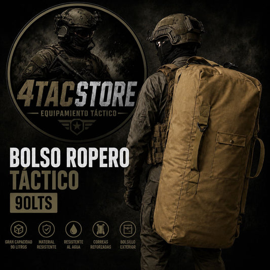Bolso Saco Ropero Uso Tactico Militar Camping Caza 90lts