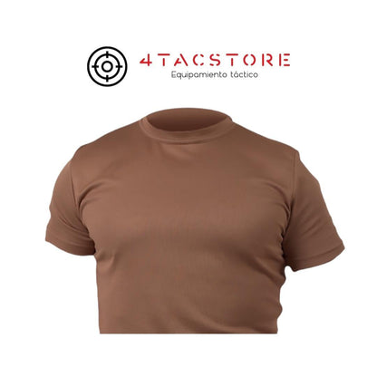Polera Tipo Dryfit Manga Corta - Tabaco