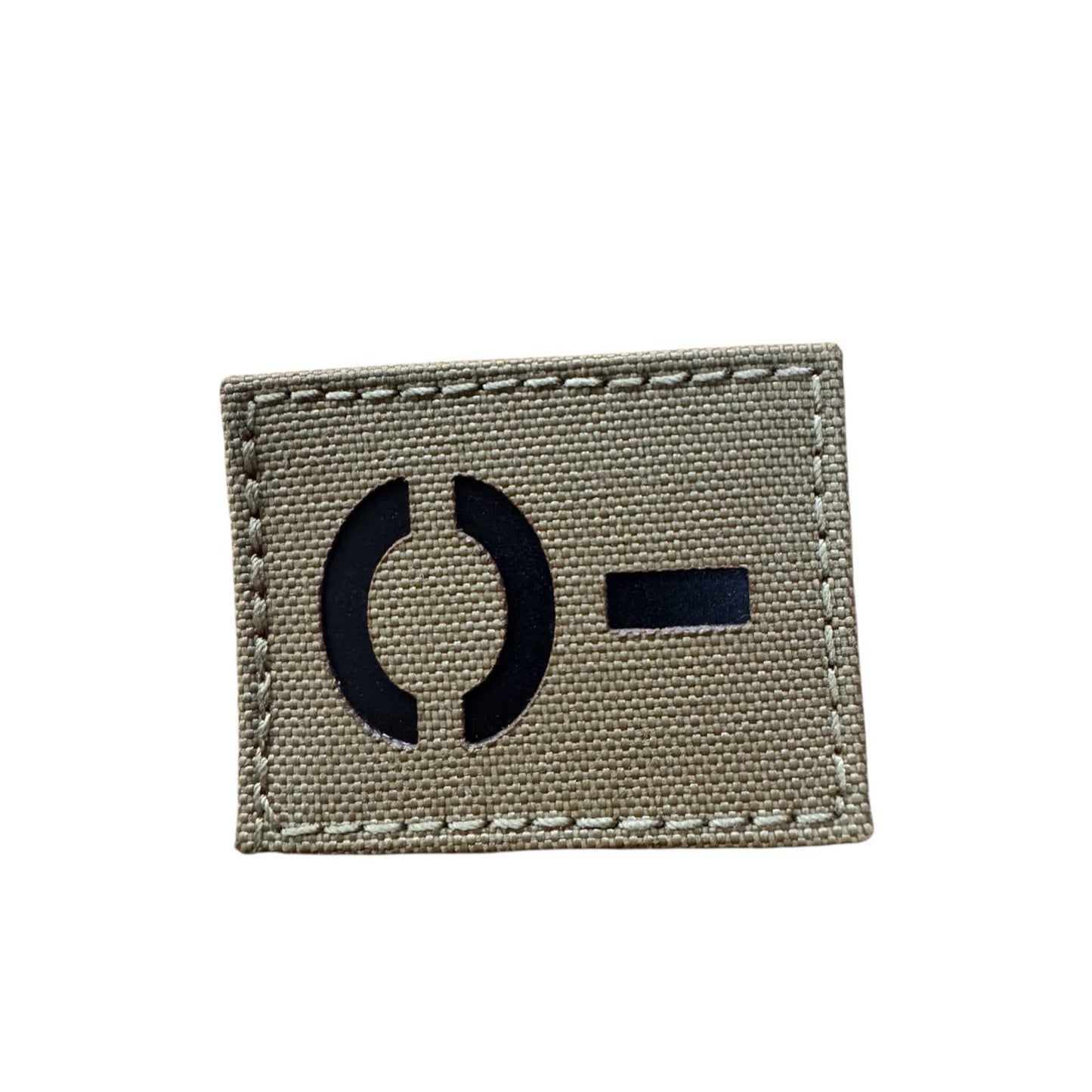 Parche CORTE LASER tactico militar grupo sanguineo O-