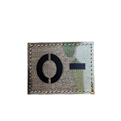 Parche CORTE LASER tactico militar grupo sanguineo O-