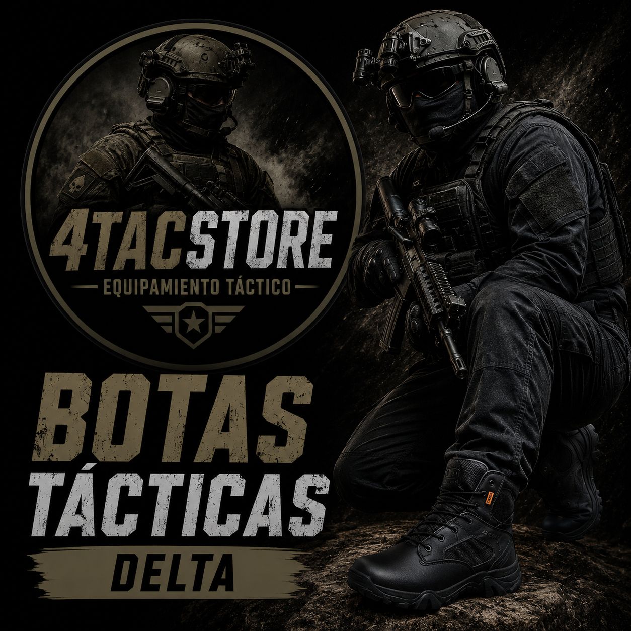 Botas Tacticas Militares Delta Caña Alta Bota Delta Tacticas